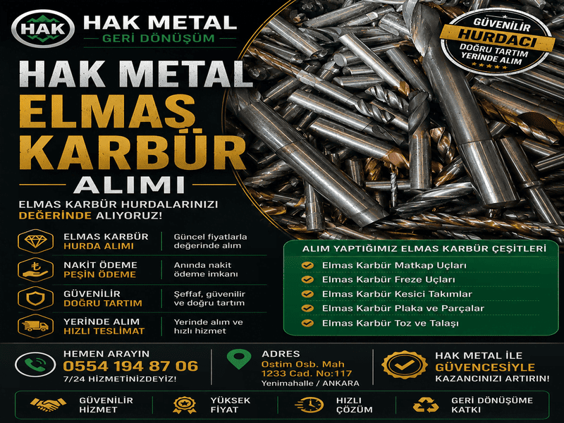 Elmas Karbür Hurda Nedir? Elmas Karbür Hurda Fiyatları ve Alımı