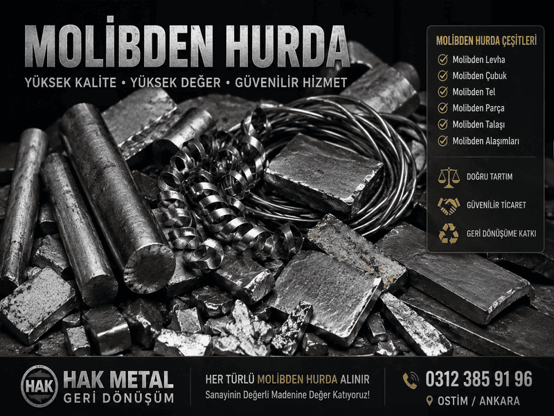 Molibden Hurda Fiyatları 2026 | Molibden Nedir ve Nerede Kullanılır?
